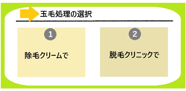 玉毛処理の選択